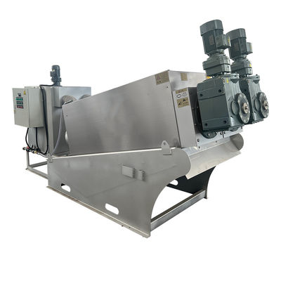 Compact Sewage Treatment Plant Sludge Dewatering Machine Screw Press 0.12m³/h-135m³/h